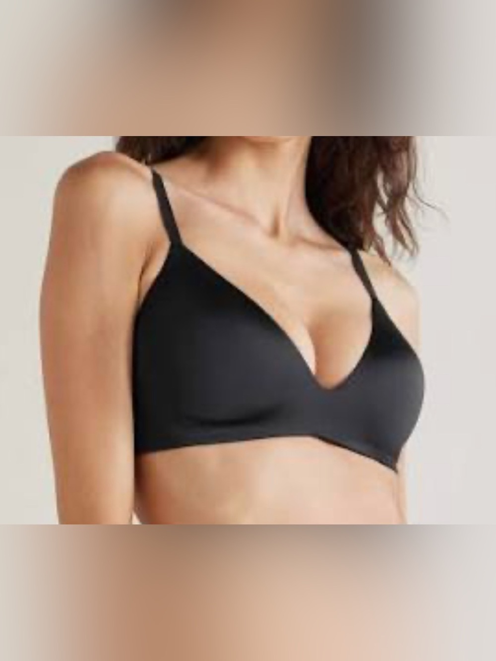 SKIMS Black Seamless Molded T-Shirt Bra 38D